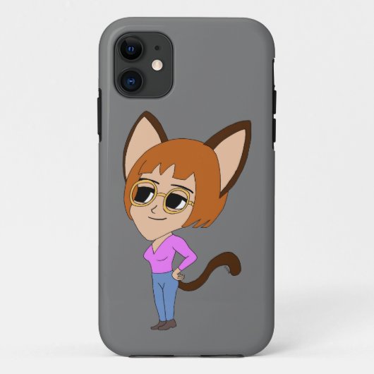 chibi catgirl Case-Mate iPhone case (Achterkant)