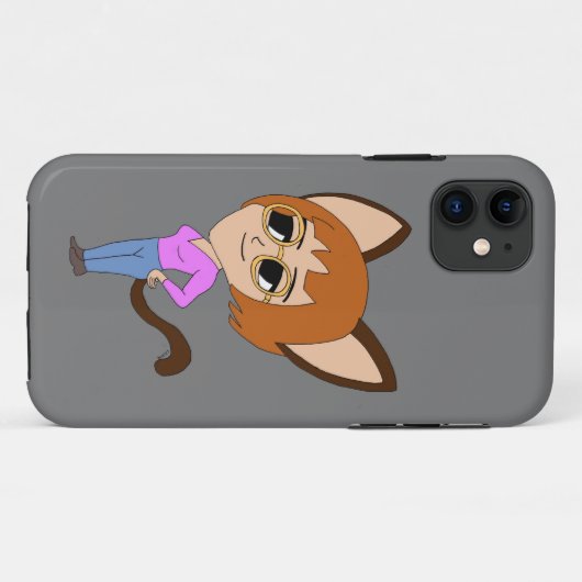 chibi catgirl Case-Mate iPhone case (Achterkant (horizontaal))