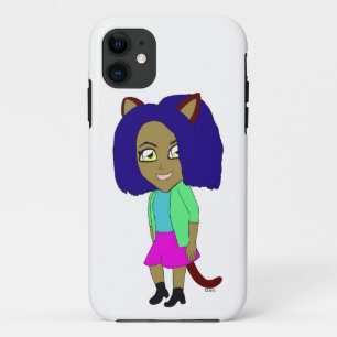 chibi catgirl Case-Mate iPhone case