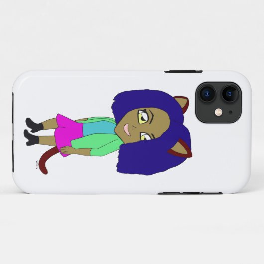 chibi catgirl Case-Mate iPhone case (Achterkant (horizontaal))