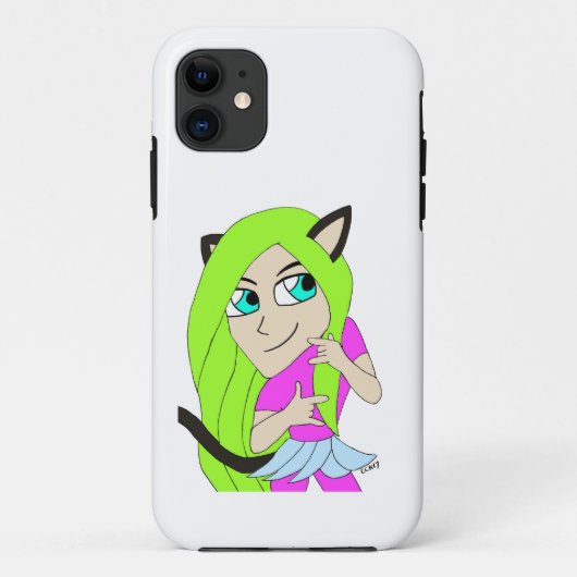 chibi catgirl Case-Mate iPhone case (Achterkant)
