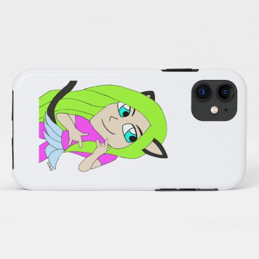 chibi catgirl Case-Mate iPhone case (Achterkant (horizontaal))