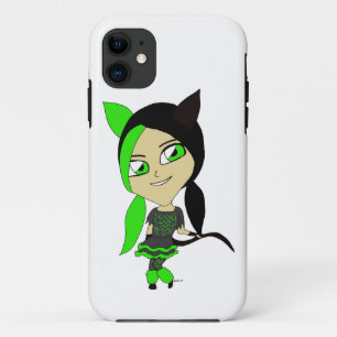 chibi catgirl Case-Mate iPhone case