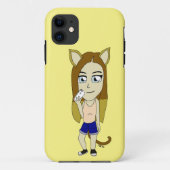 Chibi Catgirl Case-Mate iPhone Case (Achterkant)
