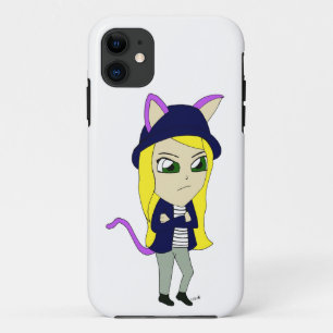 chibi catgirl Case-Mate iPhone case