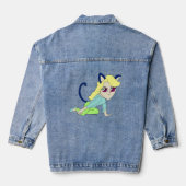 chibi catgirl denim jacket (Achterkant)