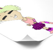 chibi catgirl foto afdruk (Hoek)