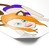 chibi catgirl foto afdruk (Hoek)
