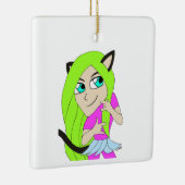 chibi catgirl keramisch ornament (Rechts)