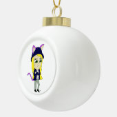 chibi catgirl keramische bal ornament (Rechts)