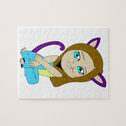 chibi catgirl legpuzzel (Horizontaal)