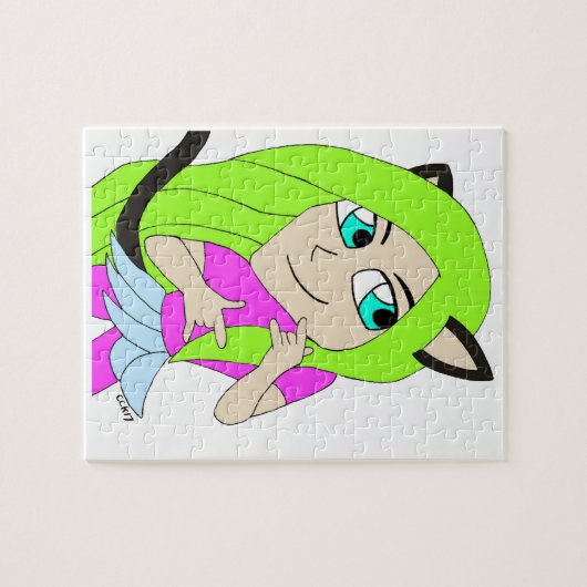 chibi catgirl legpuzzel (Horizontaal)