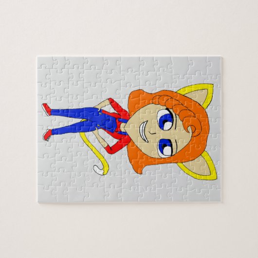 chibi catgirl  legpuzzel (Horizontaal)