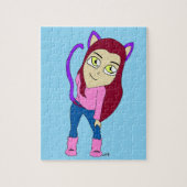 chibi catgirl  legpuzzel (Verticaal)