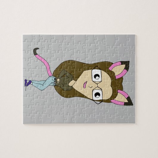 chibi catgirl legpuzzel (Horizontaal)