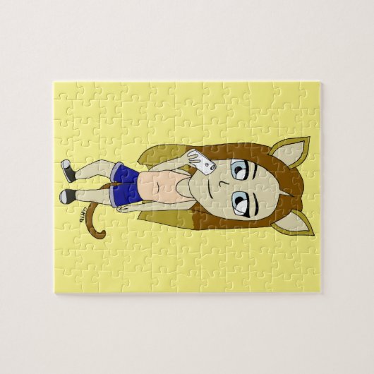 Chibi Catgirl Legpuzzel (Horizontaal)