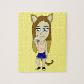 Chibi Catgirl Legpuzzel (Verticaal)