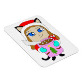 chibi catgirl magneet (Rechterzijde)