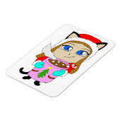 chibi catgirl magneet (Linkerzijde)