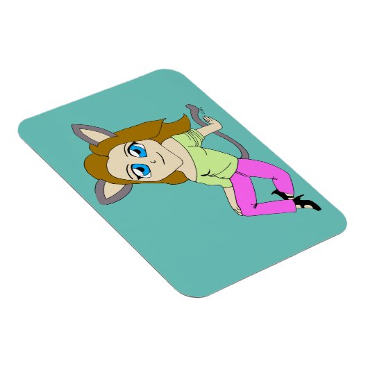 chibi catgirl magneet (Rechterzijde)