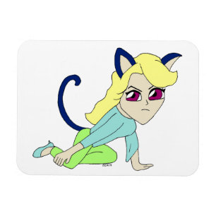 chibi catgirl magneet