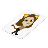 chibi catgirl magneet (Linkerzijde)