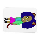 chibi catgirl magneet (Horizontaal)