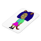 chibi catgirl magneet (Linkerzijde)