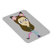 chibi catgirl magneet (Rechterzijde)