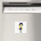 chibi catgirl magneet (Insitu (Vaatwasser))