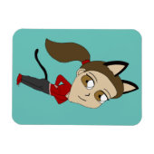 chibi catgirl magneet (Horizontaal)