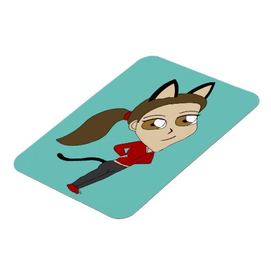chibi catgirl magneet (Linkerzijde)