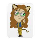 chibi catgirl magneet (Verticaal)