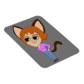 chibi catgirl magnet magneet (Rechterzijde)