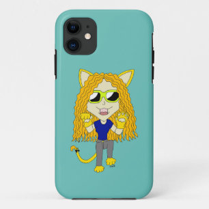 Chibi Catgirl met poten Case-Mate iPhone Case