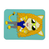 Chibi Catgirl met poten Magneet (Horizontaal)