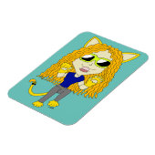Chibi Catgirl met poten Magneet (Linkerzijde)