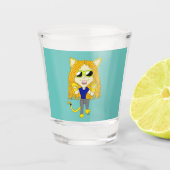 Chibi Catgirl met poten Shot Glas (Voorkant)