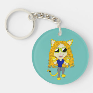 Chibi Catgirl met poten Sleutelhanger
