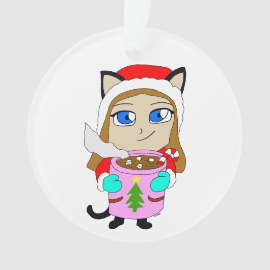 chibi catgirl ornament (voorkant)