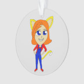 chibi catgirl ornament (voorkant)