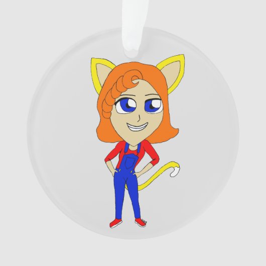 chibi catgirl ornament (voorkant)