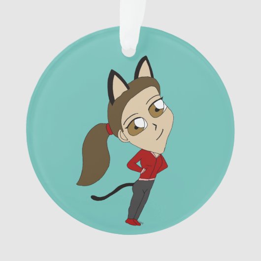 chibi catgirl ornament (voorkant)