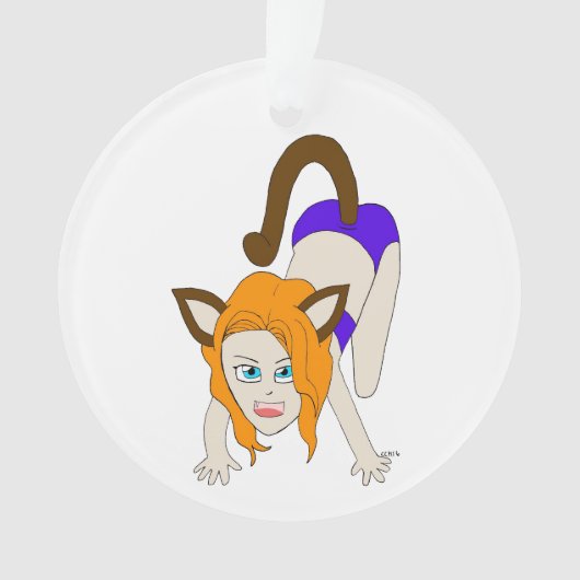 chibi catgirl ornament (voorkant)