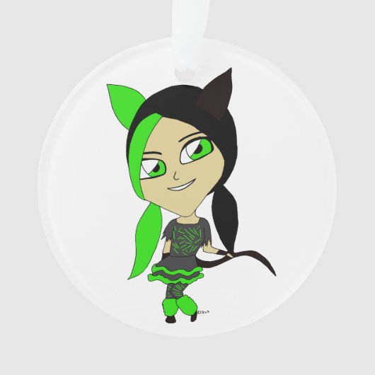 chibi catgirl ornament (voorkant)