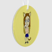 Chibi Catgirl Ornament (voorkant)