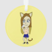 Chibi Catgirl Ornament (achterkant)