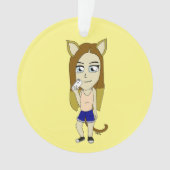Chibi Catgirl Ornament (voorkant)