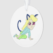 chibi catgirl ornament (voorkant)