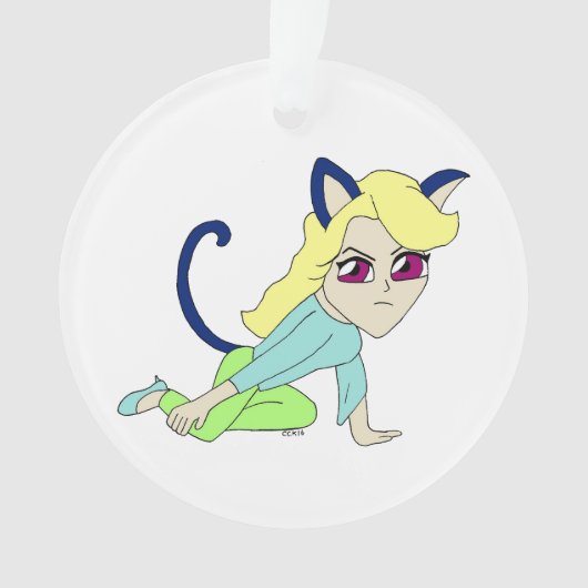 chibi catgirl ornament (voorkant)